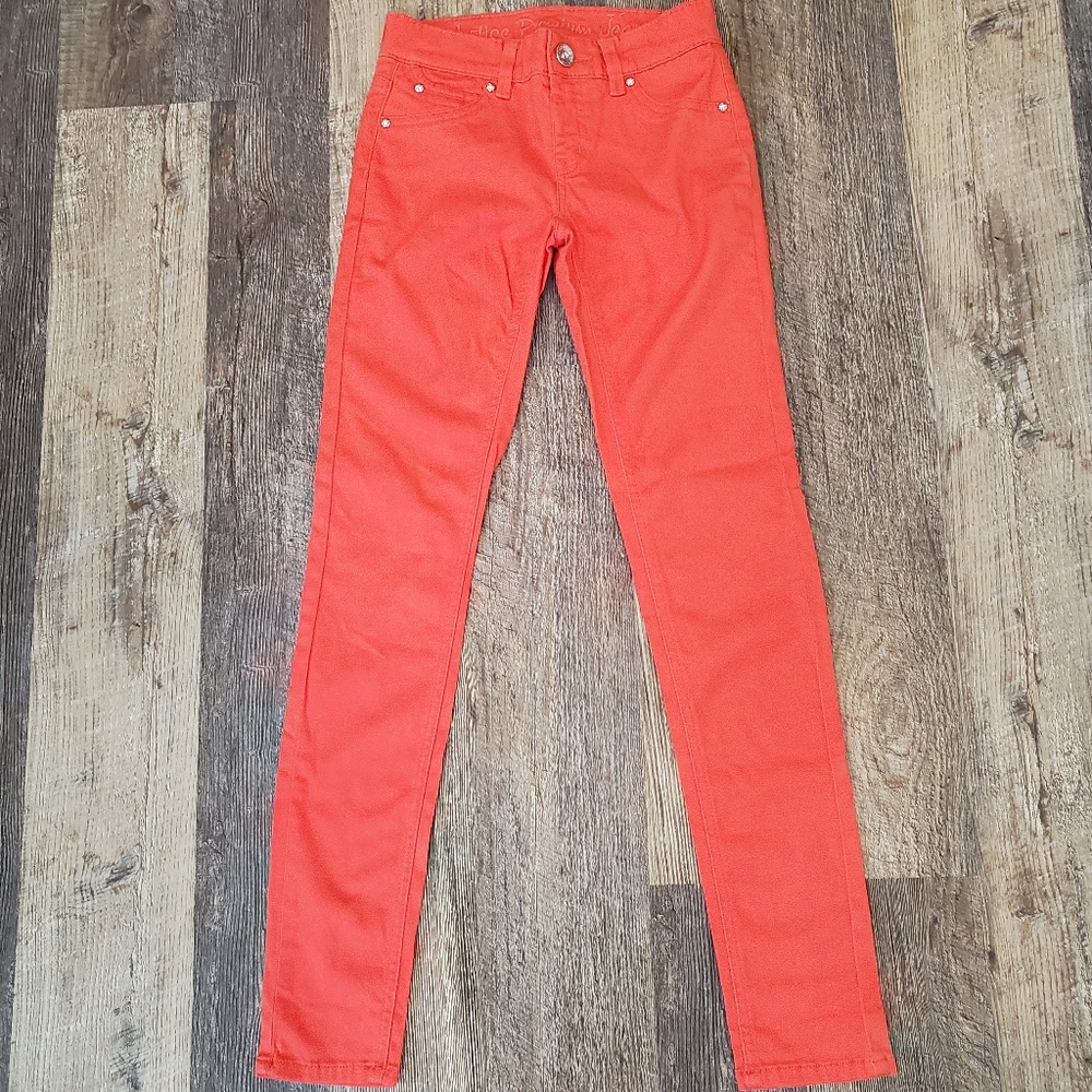 Justice Premium Jeans simply low leggings corral color girl size 12S